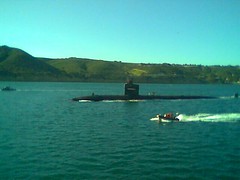 A passing submarine