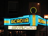 Acadia Theatre Marquee at Night