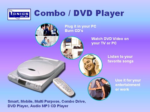 IONICS COMBO DVD PLAYER