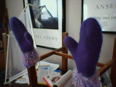 felted mittens