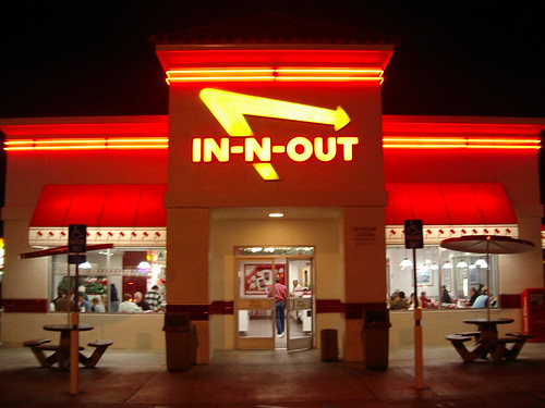 I got a burger and blew my mind at the In-N-Out Burger...