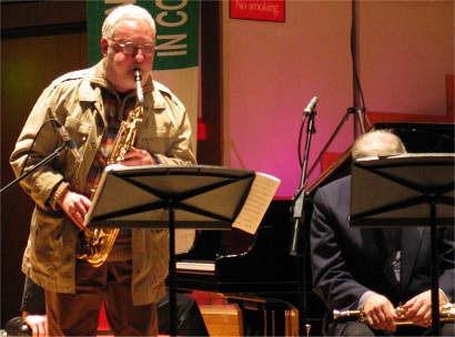 Lee Konitz and a typical Kenny Wheeler pose