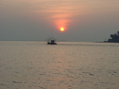 Fishing boat Sunset
