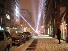 lights in the snow